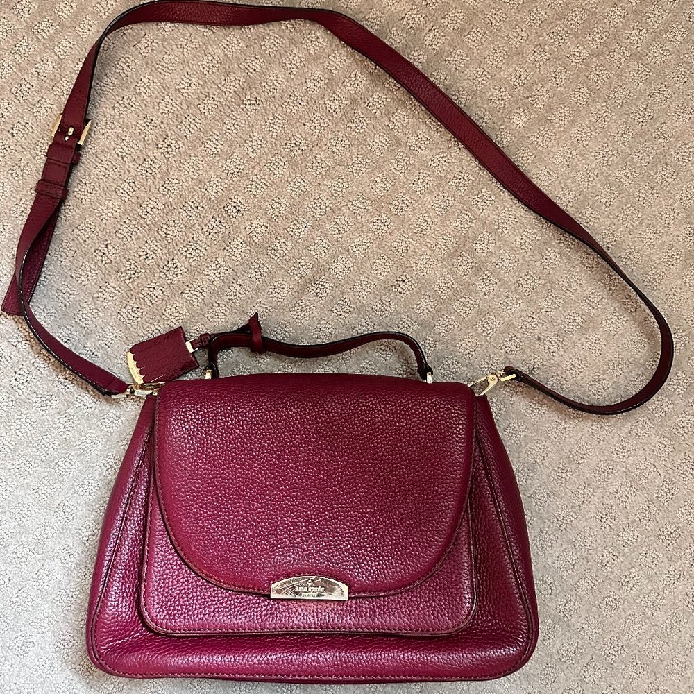 Kate Spade Pine Grove Way Alexya Merlot Satchel
